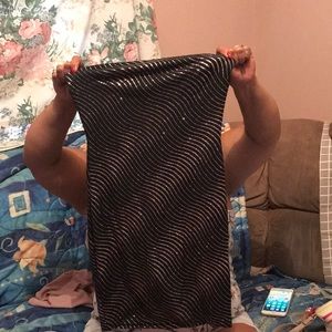 Strapless mini dress